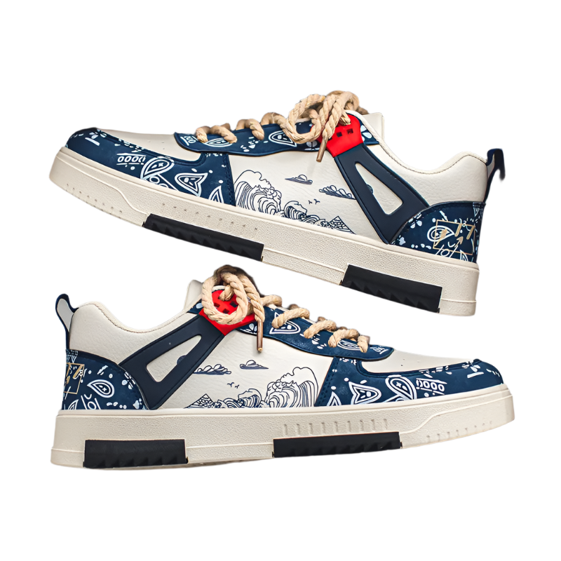 StreetArt Sneaker | Grafisch Design | Kleurrijke Statement-Zool