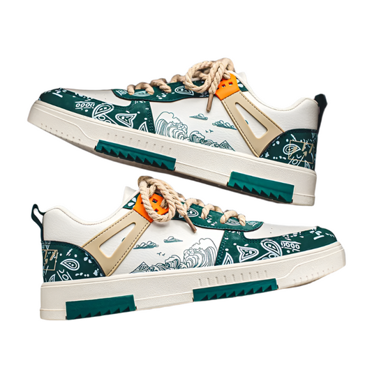 StreetArt Sneaker | Grafisch Design | Kleurrijke Statement-Zool