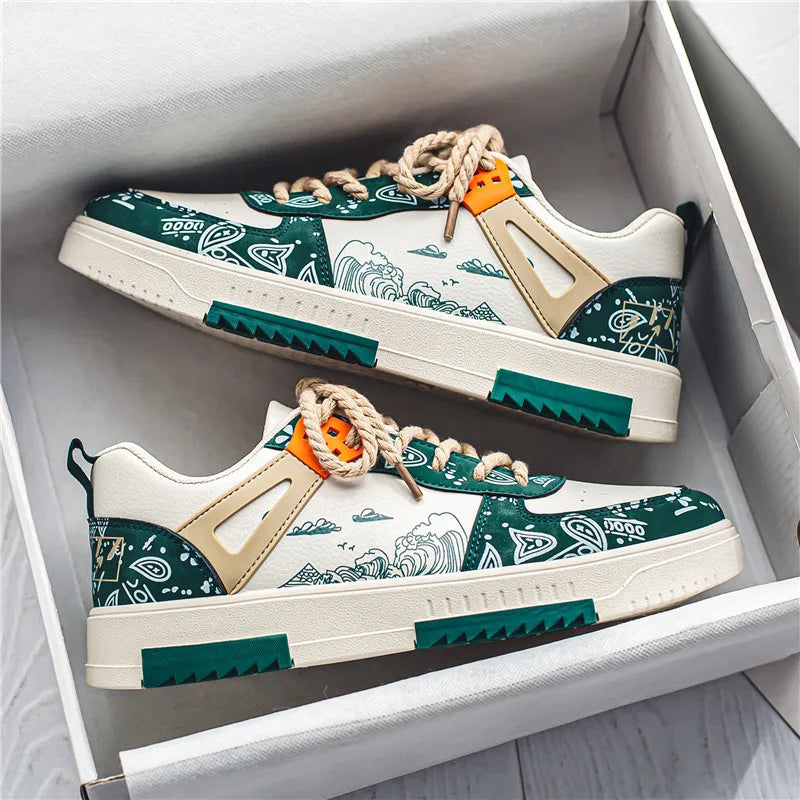 StreetArt Sneaker | Grafisch Design | Kleurrijke Statement-Zool