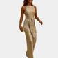 Glimmer Jumpsuit | Mouwloos Design | Glanzende Glamourlook