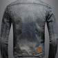 Vintage Wash Denim Jacket | Stoere Look | Slim Fit