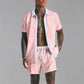 Malibu Summer Set | Open Overhemd & Shorts | Casual Zomerlook