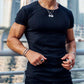 Heren Muscle Fit T-Shirt | Stretch Cotton | Essentials in Wit & Zwart