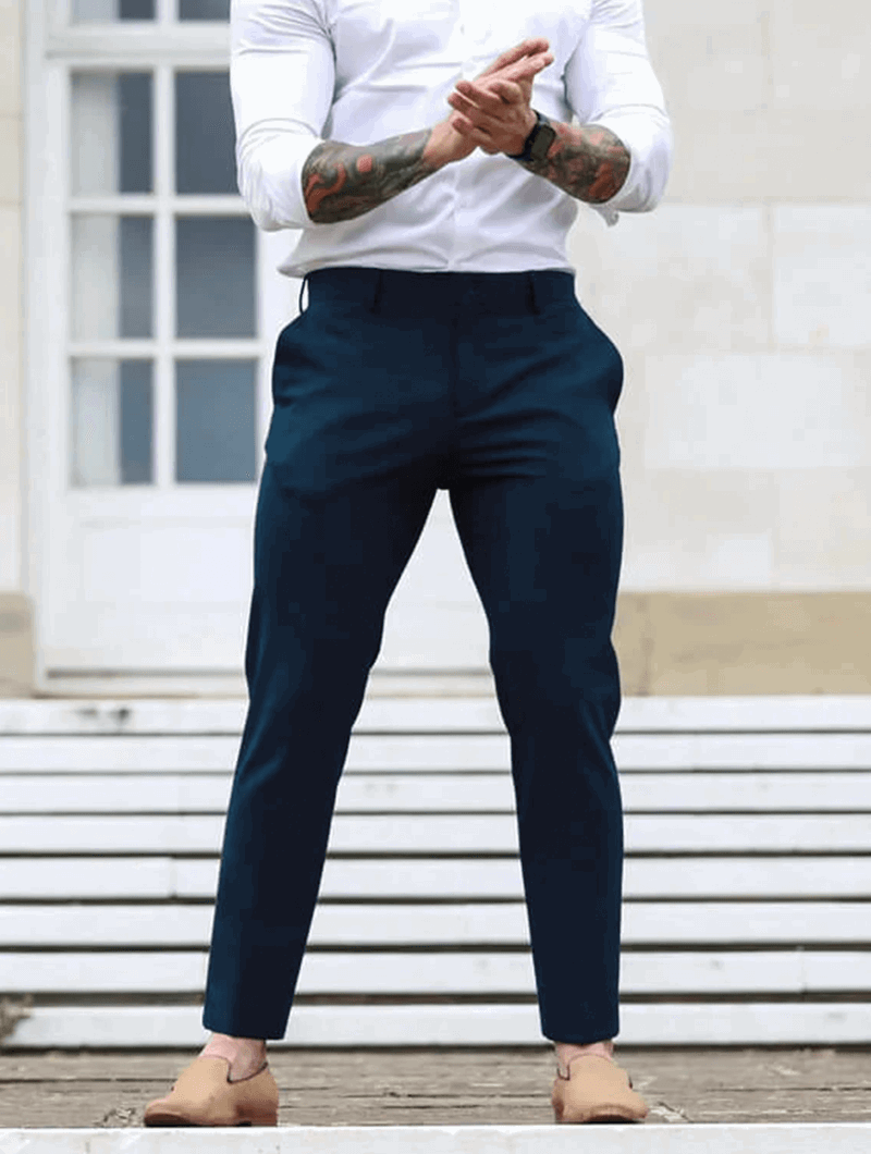 Herenbroek | Katoenmix Stretch | Slim Fit met Meervoudige Kleuropties