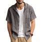 Heren Korte Mouwen Hoodie Shirt | Ademend Katoen | Knopen & Capuchon | Zomer Casual Must-Have