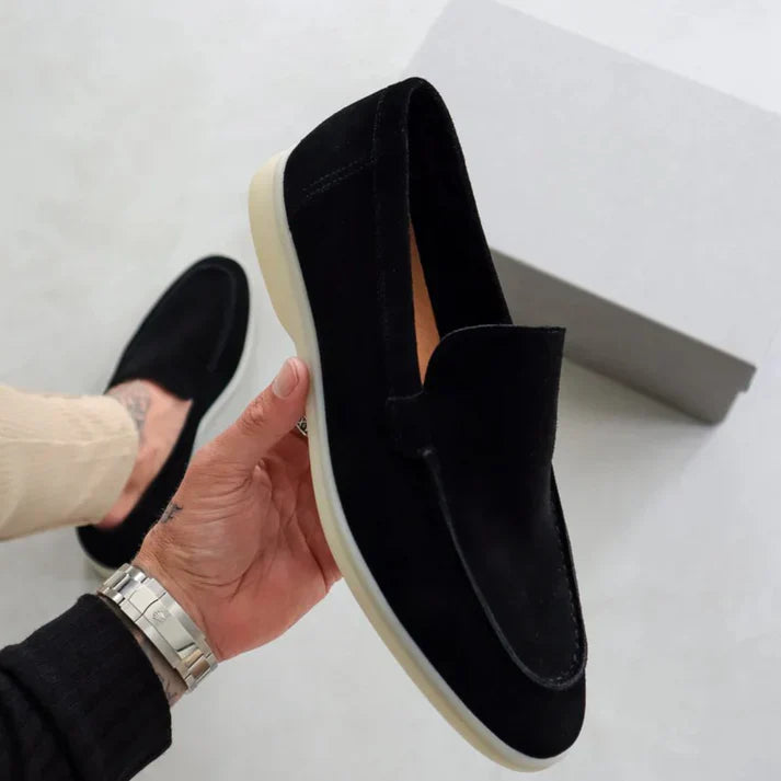 Urban Loafer | Suède Slip-On | Tijdloze Elegantie