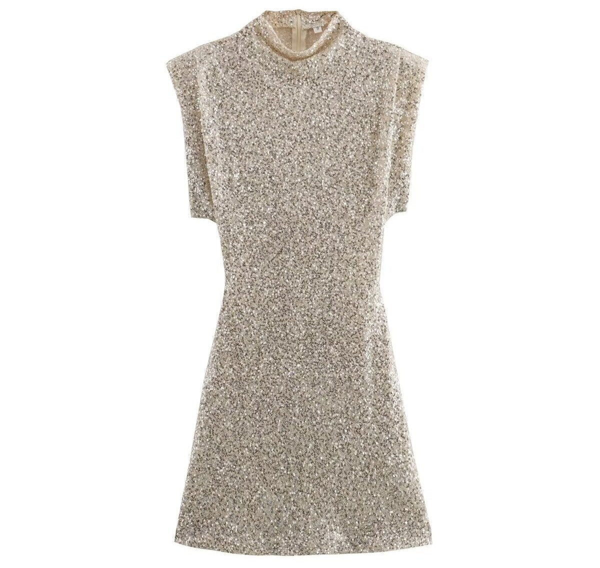 Celeste Sequin Dress | Glitter Mini | Statement Glam