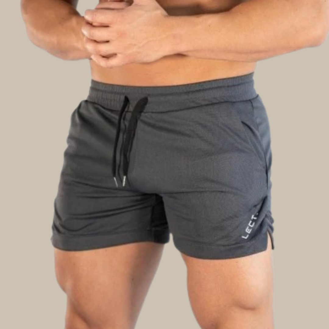 Heren Gym Shorts met Split Zoom | Sneldrogend & Stretch | Sportieve Performance Fit