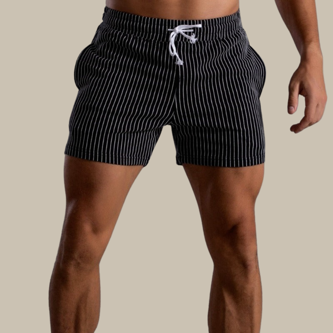 Strakke Zwemshort Heren | Korte Snit & Elastische Taille | Geribde Textuur