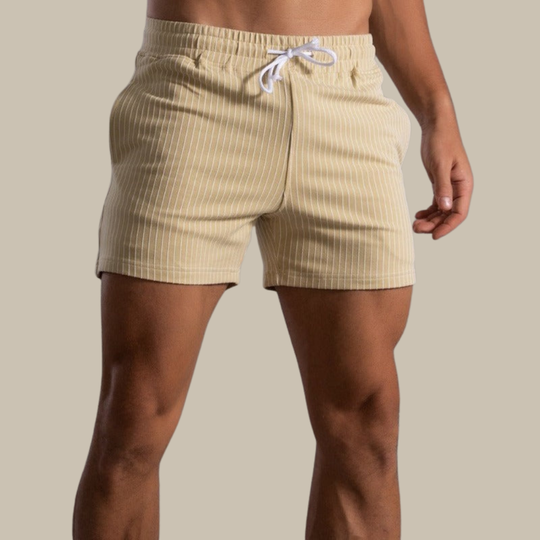 Strakke Zwemshort Heren | Korte Snit & Elastische Taille | Geribde Textuur