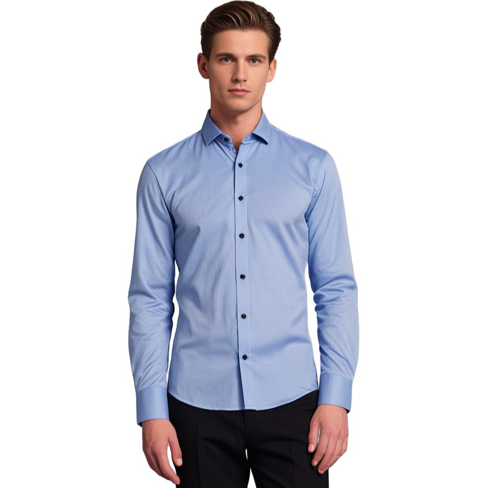 Verona Dress Shirt | Slim Fit | Luxe Satijnglans