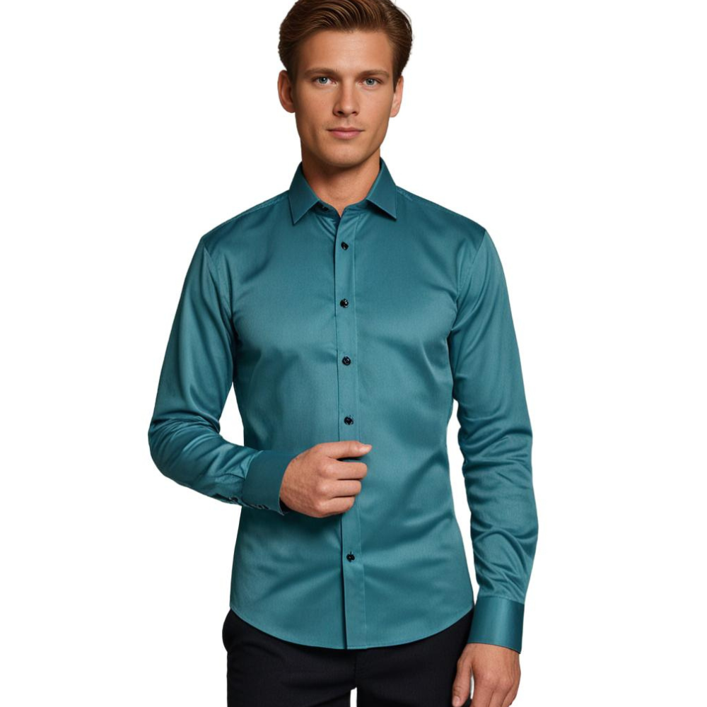 Verona Dress Shirt | Slim Fit | Luxe Satijnglans
