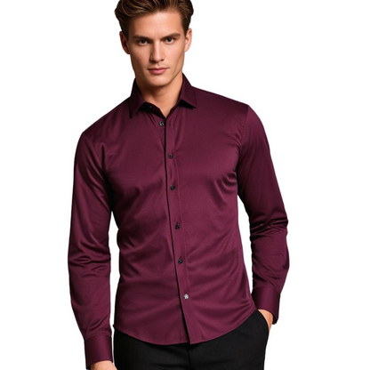 Verona Dress Shirt | Slim Fit | Luxe Satijnglans