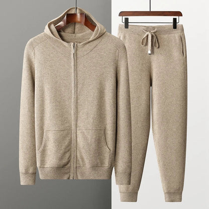 Loungewear Set | Zachte Knit Hoodie & Jogger | Minimalistisch Comfort