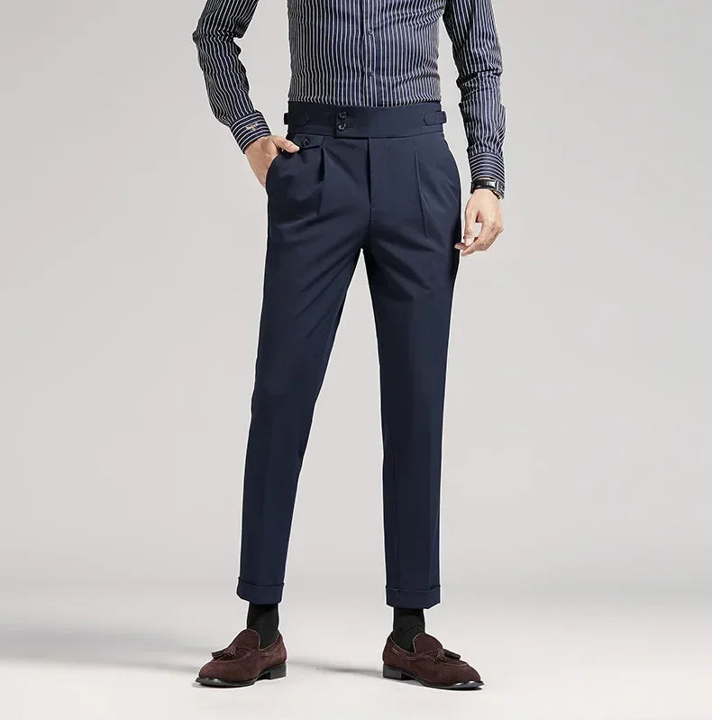 Old Money Geplooide Broek | Regular Fit | Elegantie in Stijl