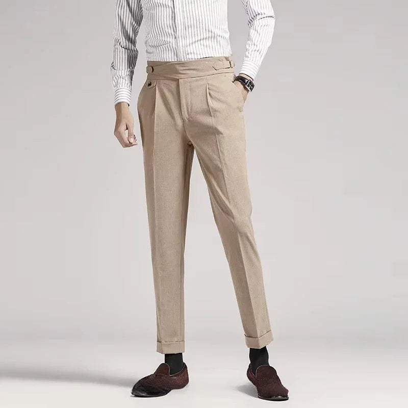 Old Money Geplooide Broek | Regular Fit | Elegantie in Stijl