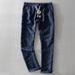 Linnen Jogger Broek voor Heren | Lichtgewicht Loungewear | Ademend Comfort in Effen Stijl