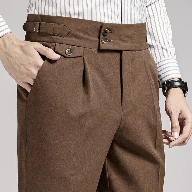 Old Money Geplooide Broek | Regular Fit | Elegantie in Stijl
