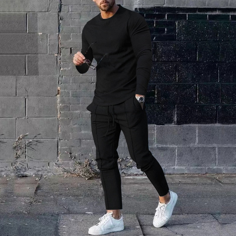 Heren Trainingspak met Lange Mouwen | Jogger Set | Casual Street Look