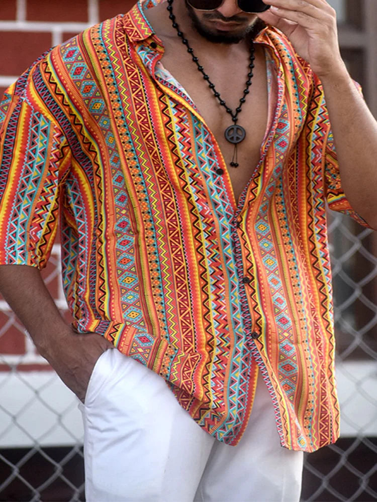 Boho Print Shirt | Losvallend & Licht | Festival Flair