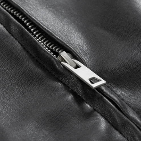 Heren PU Leren Jas | Oversized Fit | Minimalistische Bikerlook