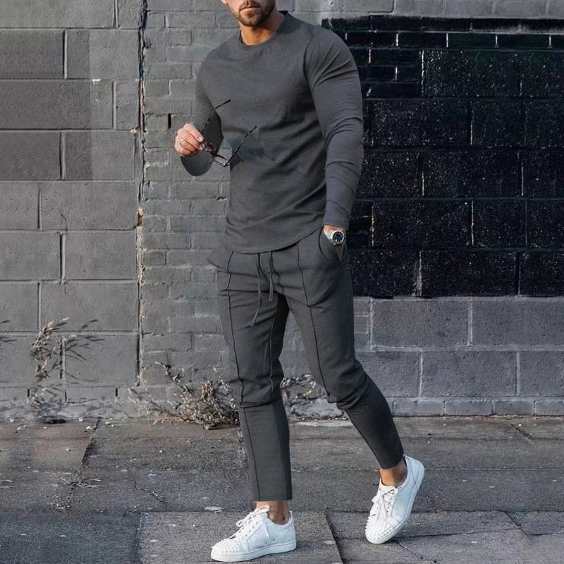 Heren Trainingspak met Lange Mouwen | Jogger Set | Casual Street Look