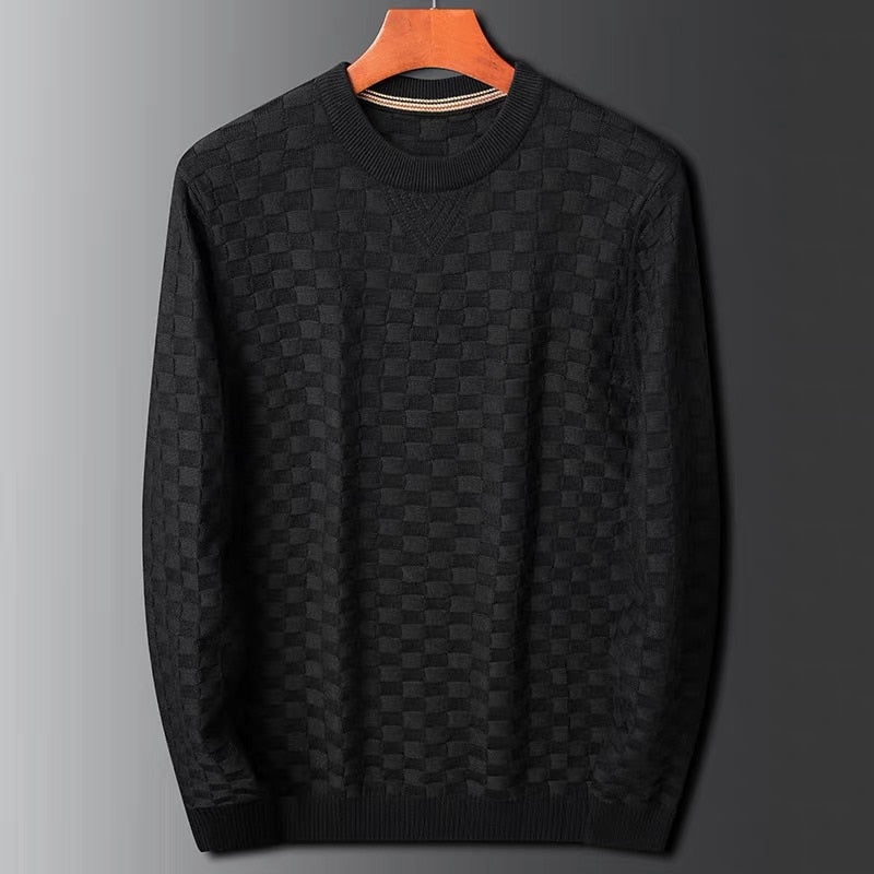 MarcoBellini Bellagio sweatshirt met ruitpatroon