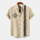 Zomer Overhemd | Katoen-Linnen | Tribal Print & Korte Mouw