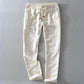 Linnen Jogger Broek voor Heren | Lichtgewicht Loungewear | Ademend Comfort in Effen Stijl