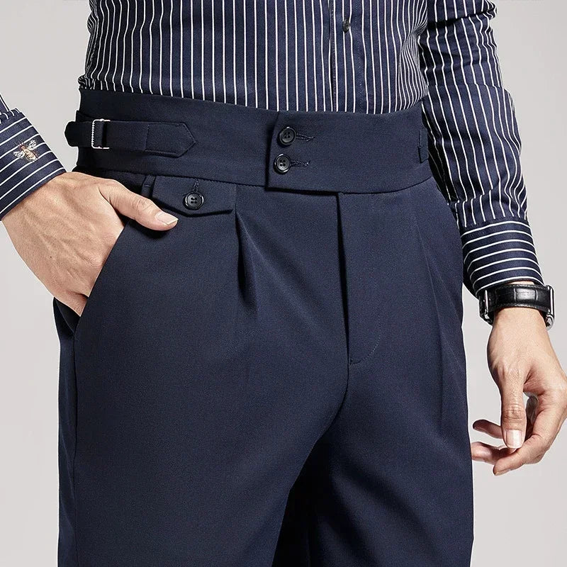 Old Money Geplooide Broek | Regular Fit | Elegantie in Stijl