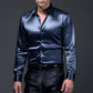 Luxe Satijnen Overhemd | Slim-Fit | Glanzend & Elegant