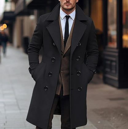 Klassieke Wollen Trenchcoat | Stijlvol & Warm | Perfect voor Zakelijk & Casual