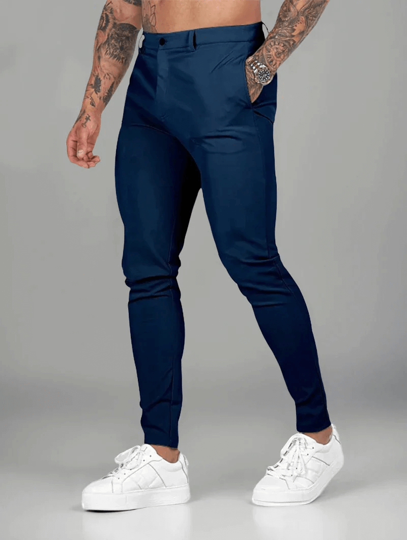 Herenbroek | Katoenmix Stretch | Slim Fit met Meervoudige Kleuropties