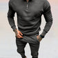 Heren Loungepak met Rits | Zandkleur | Slim Fit & Streetstyle