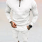Heren Loungepak met Rits | Zandkleur | Slim Fit & Streetstyle