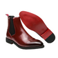 Leren Chelsea Boots Heren | Stijlvol & Comfortabel | Luxe Rode Zool