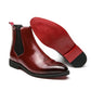 Leren Chelsea Boots Heren | Stijlvol & Comfortabel | Luxe Rode Zool