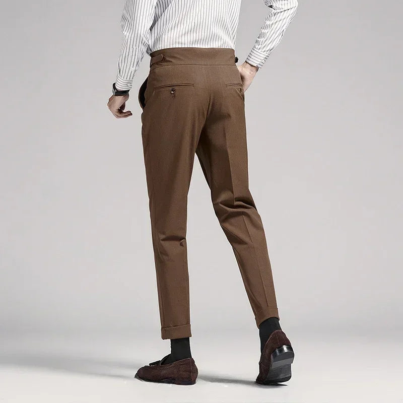 Old Money Geplooide Broek | Regular Fit | Elegantie in Stijl