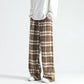 Plaid Relax Pant | Wide-Leg Fit | Casual Ruitdesign