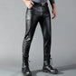Heren Slim Fit Leren Broek | Stijlvol & Edgy | Kunstleer
