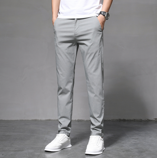 Heren Slim Fit Stretch Broek | Clean Tech Look | Smart Casual Essential