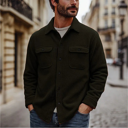 Heren Overshirt met Borstzakken | Casual Laagje | Warm & Trendy