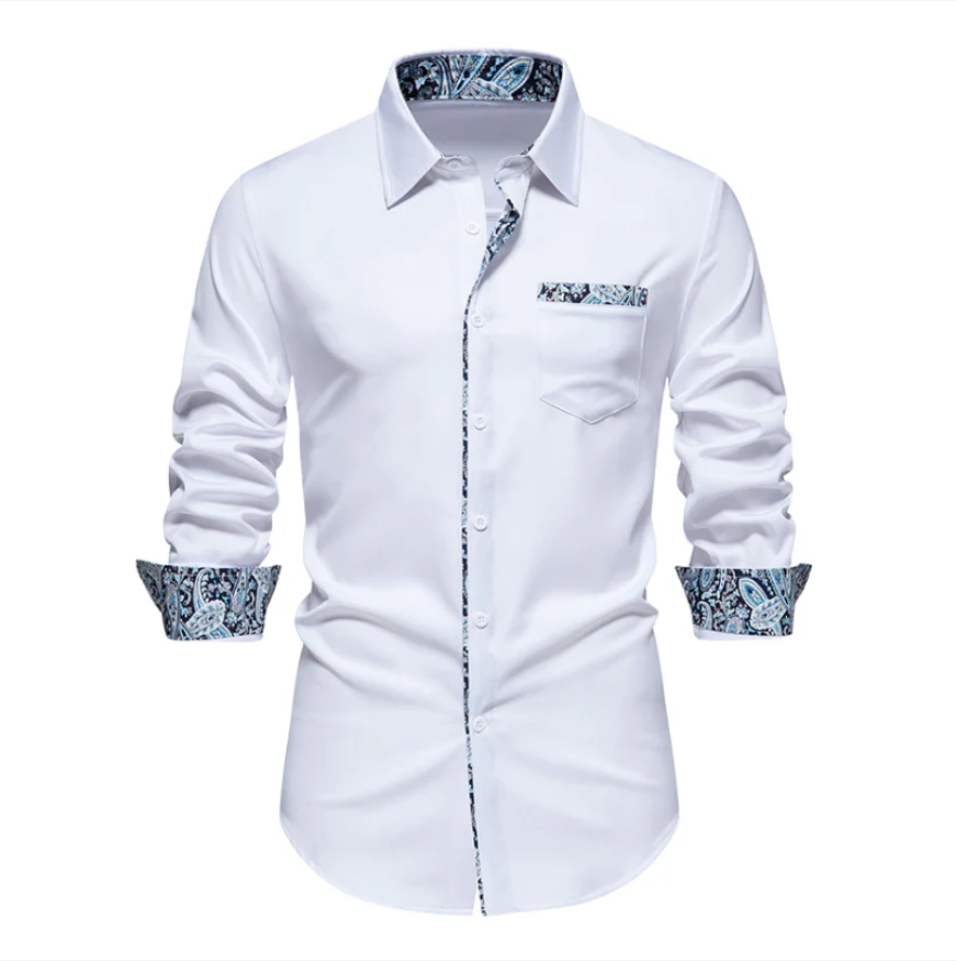 Milano Business Shirt | Contrasterende Details | Slim Fit