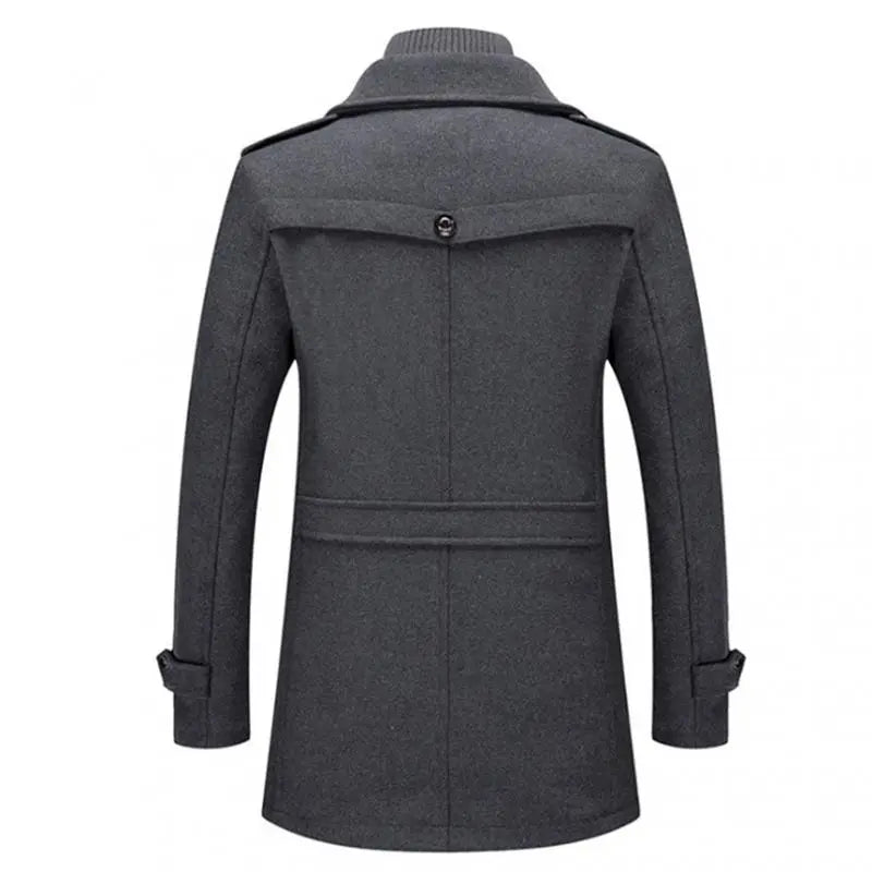 Heren Winterjas met Hoge Kraag | Slim Fit | Elegante & Functionele Look