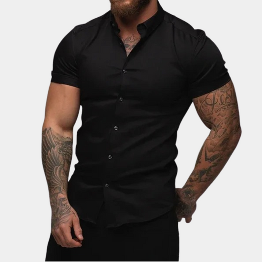 Titan Shirt | Slim Fit | Krachtige Look met Stretch