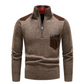 Heren Trui met Halve Rits & Contrastdetails | Outdoor Casual | Stoere Winterstijl