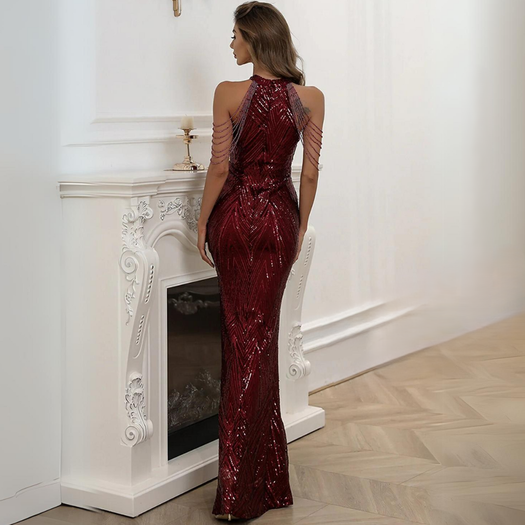 Seraphina Gala Dress | Fluweel & Kant | Luxe Avondjurk