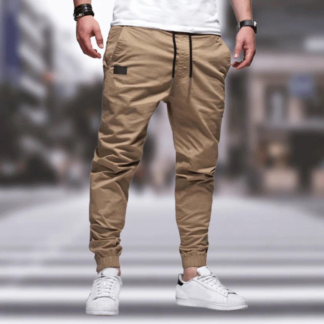 Joggingbroek met elastische tailleband en praktische zakken