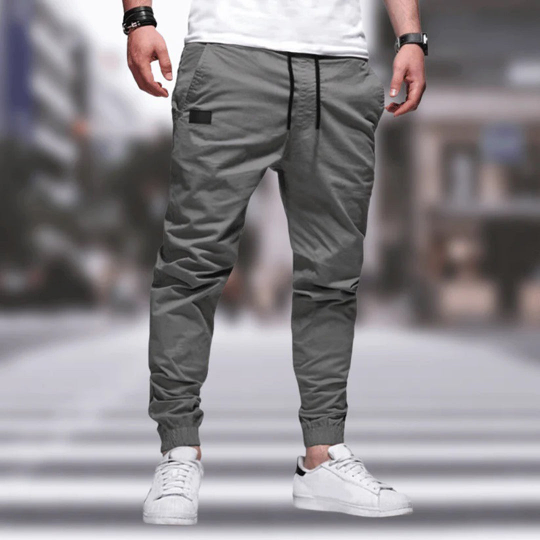 Joggingbroek met elastische tailleband en praktische zakken
