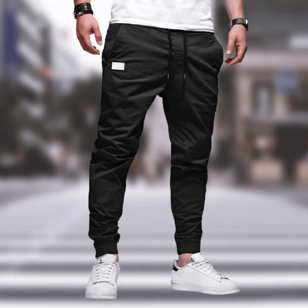 Joggingbroek met elastische tailleband en praktische zakken